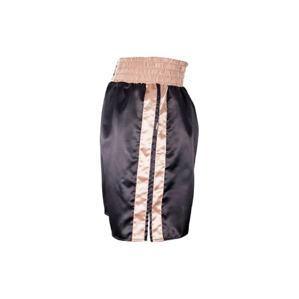 Pro Boxing Supplies Apparel Cleto Reyes Satin Classic Boxing Trunks- Gold/Black 2 Pro Boxing Supplies Apparel Cleto Reyes Satin Classic Boxing Trunks- Gold/Black