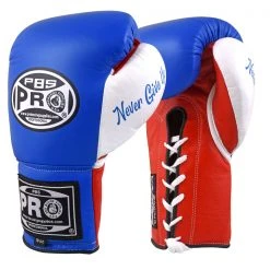 Pro Boxing Supplies Pro Boxing® Official Pro Fight Gloves - Blue/Red/White