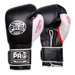Pro Boxing Supplies Pro Boxing® Ultimate Hook And Loop Boxing Gloves – Black/White/Red
