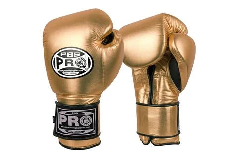 Pro Boxing Supplies Pro Boxing® Classic Leather Hook And Loop Training Gloves - Metallic Series 1 Pro Boxing Supplies Pro Boxing® Classic Leather Hook And Loop Training Gloves - Metallic Series
