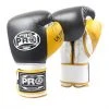 Pro Boxing Supplies Pro Boxing® Ultimate Hook And Loop Boxing Gloves – Black/Yellow