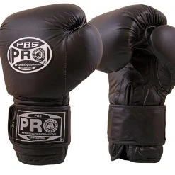 Pro Boxing Supplies Pro Boxing® Classic Leather Training Gloves - Black