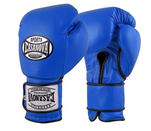 Pro Boxing Supplies Casanova Boxing® Hook And Loop Training Gloves - BLUE 1 Pro Boxing Supplies Casanova Boxing® Hook And Loop Training Gloves - BLUE