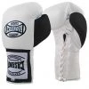 Pro Boxing Supplies Casanova Boxing® Lace-up Training Gloves – White/Black