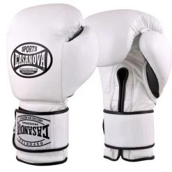 Pro Boxing Supplies Casanova Boxing® Hook And Loop Training Gloves - WHITE