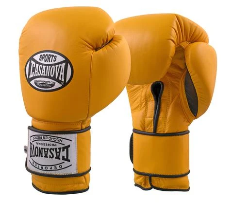 Pro Boxing Supplies Casanova Boxing® Hook And Loop Training Gloves - YELLOW 1 Pro Boxing Supplies Casanova Boxing® Hook And Loop Training Gloves - YELLOW