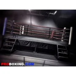 ProBoxingSupplies Coaching Daily Rental - Pro Boxing Classic Black Elevated Ring