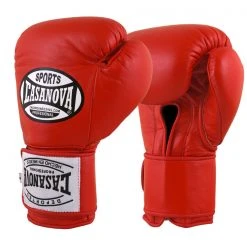Pro Boxing Supplies Casanova Boxing® Hook And Loop Training Fight Gloves - Red