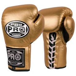Pro Boxing Supplies Pro Boxing® Official Pro Fight Gloves - Metallic Gold