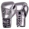 Pro Boxing Supplies Pro Boxing® Official Pro Fight Gloves - Silver