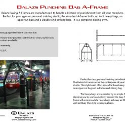 ProBoxingSupplies Balazs Premium Heavy Bag A-Frame