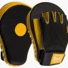 Pro Boxing Supplies Casanova Boxing® Professional Fingerless Focus Mitt - Black/Yellow Punch Mitts