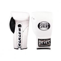 Pro Boxing Supplies Cleto Reyes Traditional Lace Gloves - White
