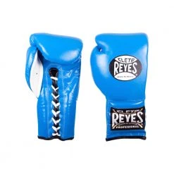 Pro Boxing Supplies Cleto Reyes Traditional Lace Gloves - Blue