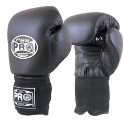 ProBoxingSupplies Pro Boxing® Amateur Competition Elastic Gloves - Black