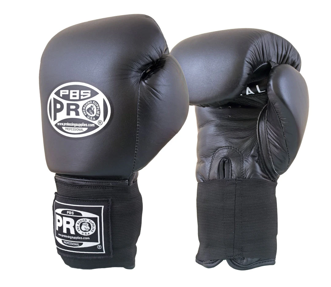 ProBoxingSupplies Pro Boxing® Amateur Competition Elastic Gloves - Black 1 ProBoxingSupplies Pro Boxing® Amateur Competition Elastic Gloves - Black