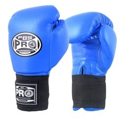 ProBoxingSupplies Pro Boxing® Amateur Competition Elastic Gloves - Blue