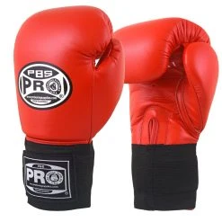 ProBoxingSupplies Pro Boxing® Amateur Competition Elastic Gloves - Red