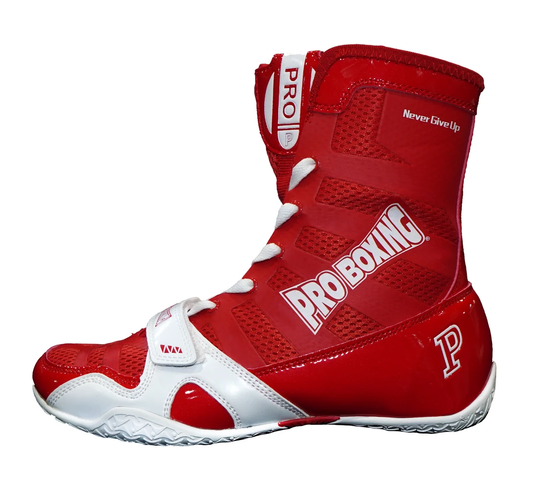 Pro Boxing Supplies Pro Boxing® Hyper Flex Boxing Shoes - Red/White Footwear 1 Pro Boxing Supplies Pro Boxing® Hyper Flex Boxing Shoes - Red/White Footwear