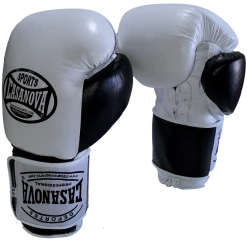Casanova Sports Casanova Boxing® Hybrid Boxing Gloves W/ Hook & Loop - White