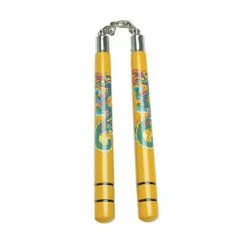 ProBoxingSupplies Chain Wooden Dragon Nunchaku
