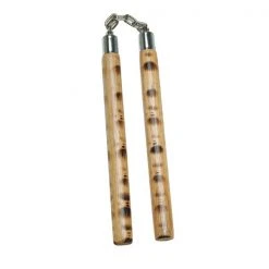 ProBoxingSupplies Traditional Wooden Nunchaku - Tiger Accessories
