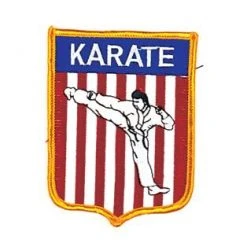 ProBoxingSupplies Accessories Red & White Stripes Karate Patch