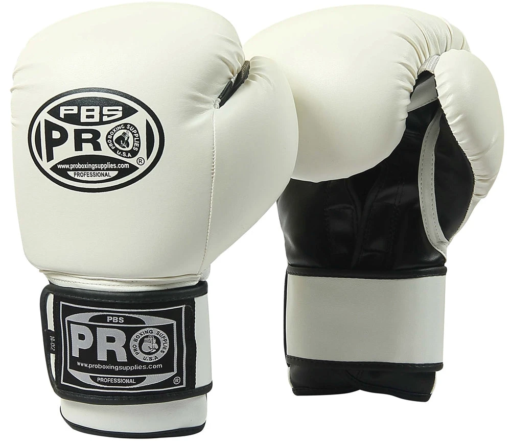 Pro Boxing Supplies Pro Boxing® Youth Gloves - White/Black 1 Pro Boxing Supplies Pro Boxing® Youth Gloves - White/Black