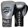 Pro Boxing Supplies Pro Boxing® Official Pro Fight Gloves - Silver/Black