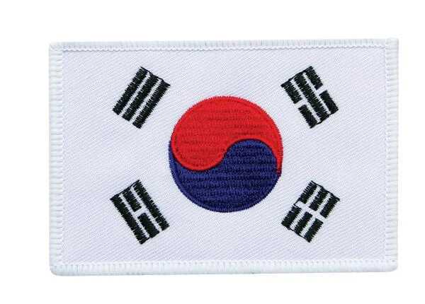 ProBoxingSupplies Korea Flag (White Border) Patch 1 ProBoxingSupplies Korea Flag (White Border) Patch