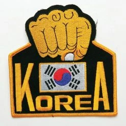 ProBoxingSupplies Korea Flag With Fist Patch Accessories