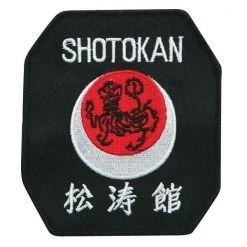 ProBoxingSupplies Black, White & Red Shotokan Karate Patch Accessories
