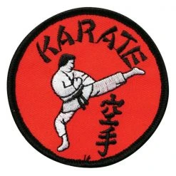 ProBoxingSupplies Accessories Black & Red Karate Circle Patch