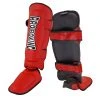 ProBoxingSupplies Protective Pro Boxing® Shin Instep Guards - Red
