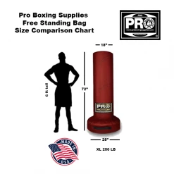 ProBoxingSupplies Pro Boxing® XL Free Standing Bag 250 Lbs