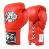 ProBoxingSupplies Pro Boxing® Amateur Competition Lace Up Gloves - Red