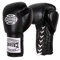 Pro Boxing Supplies Casanova Boxing® Professional Lace Up Training Gloves - Black