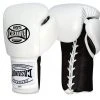 Pro Boxing Supplies Casanova Boxing® Professional Lace Up Training Gloves - White