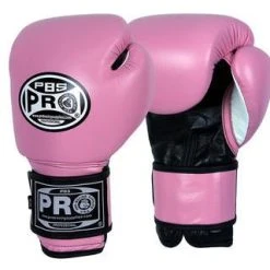Pro Boxing Supplies PRO BOXING® CLASSIC LEATHER TRAINING GLOVES - PINK