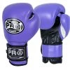 Pro Boxing Supplies Pro Boxing® Classic Leather Training Gloves - Purple