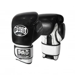 Pro Boxing Supplies Pro Boxing® Ultimate Hook And Loop Boxing Gloves – Black